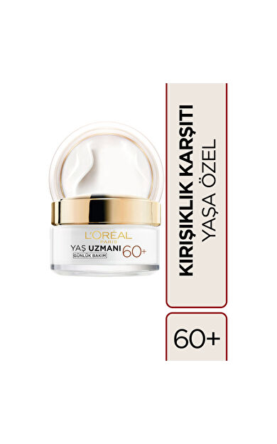 L'Oréal Paris Yaş Uzmanı 60+ Kırışıklık Karşıtı Besleyici Krem
