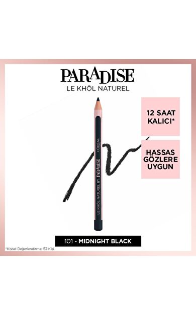 L'Oréal Paris Paradise Le Khol Siyah Göz Kalemi 101 Midnight Black