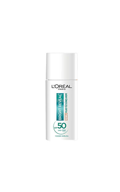 Loreal Paris Bright Reveal Renkli Fluid Güneş Kremi SPF50+ Light 50 ml