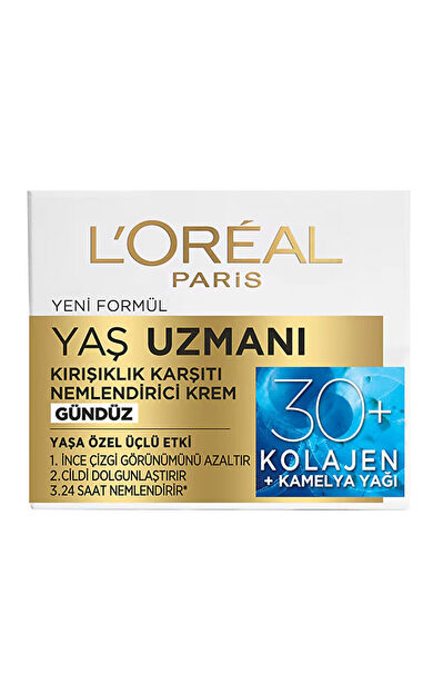 Loreal Paris Yaş Uzmanı 30+ Kırışıklık Karşıtı Nemlendirici Krem 50 ml