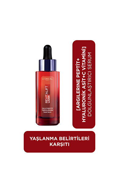 L'Oréal Paris Revitalift Lazer Yaşlanma Belirtileri Karşıtı Üçlü Peptit Bakım Serumu