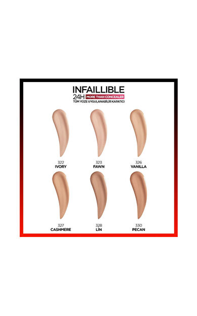 L'Oréal Paris Infaillible 24H Tüm Yüze Uygulanabilir Kapatıcı - 330 Pecan