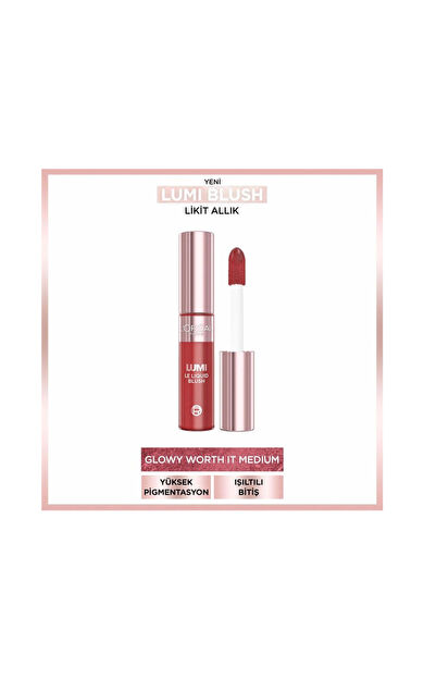 L?Oréal Paris Lumi Blush Likit Allık - 635 Glowy Worth It Medium