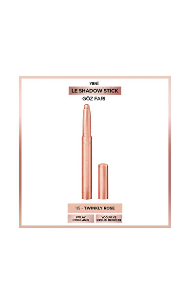 L'Oréal Paris Le Shadow Stick Göz Farı - 115 Twinkly Rose