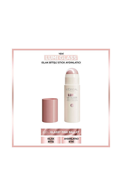 L'Oréal Paris Lumi Le Glass Highlighter Stick 620 Pink Ballet
