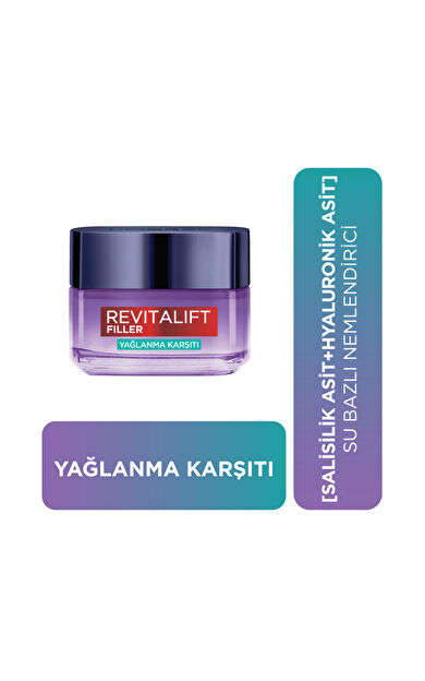 L'Oréal Paris Revitalift Filler Yağlanma Karşıtı Su Bazlı Nemlendirici Jel Krem 50 ML
