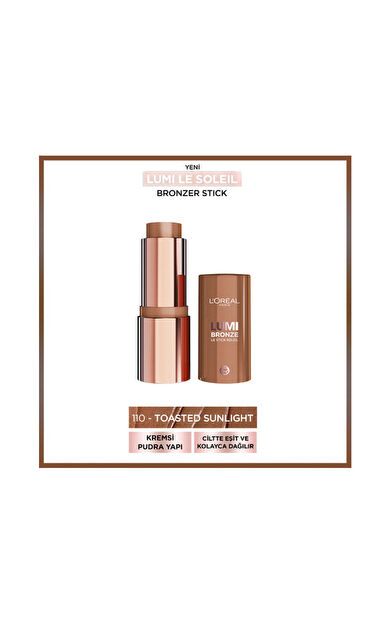 Loreal Paris Lumi Bronze Stick Highlighter - 110 Toasted Sunlight