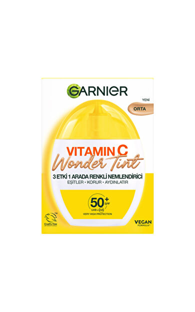 Garnier Vitamin C Wonder Tint 3 Etki 1 Arada Renkli Nemlendirici Açık
