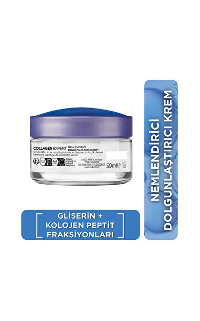 L'Oreal Paris Collagen Expert Kırışıklık Karşıtı Nemlendirici ve Dolgunlaştırıcı Yüz Bakım Kremi 50 ml
