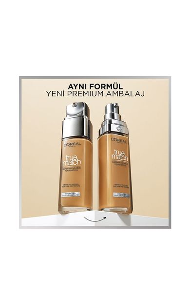 L'Oréal Paris True Match Bakım Yapan Fondöten - 5.5 D Golden Sun