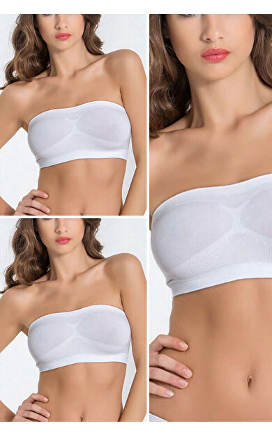 LOYA Beyaz 3lü Büstiyer Taktel