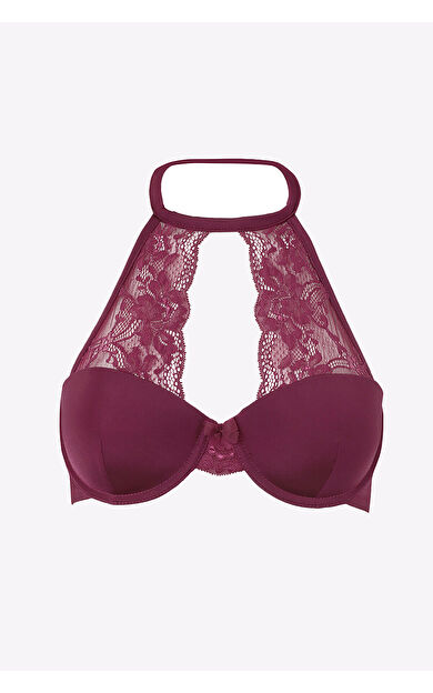 LOYA Bordo Odile Desteksiz Straplez Sütyen