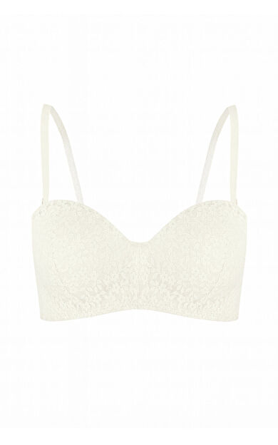 LOYA Ekru Nirvana Desteksiz Straplez Tek Sütyen