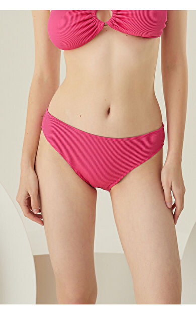 Fuşya Reps Basic Tek Alt Bikini