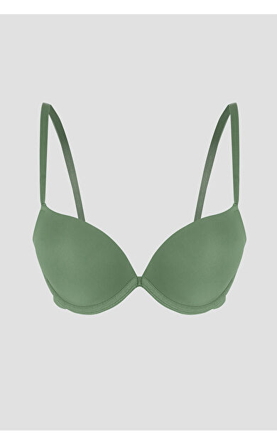 Haki Latina Double Push-Up Destekli Sütyen