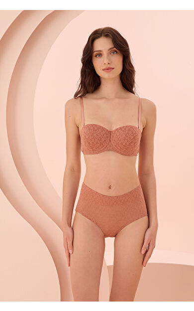 LOYA Kahverengi Nirvana Straplez Destekli Tek Sütyen