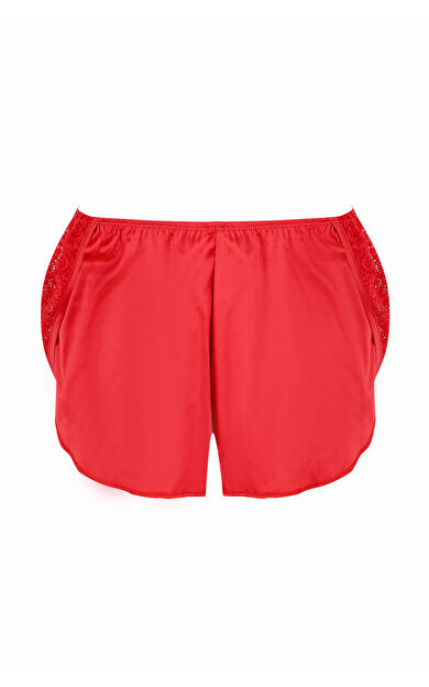 LOYA Kırmızı Alanis Dantelli Şort Külot