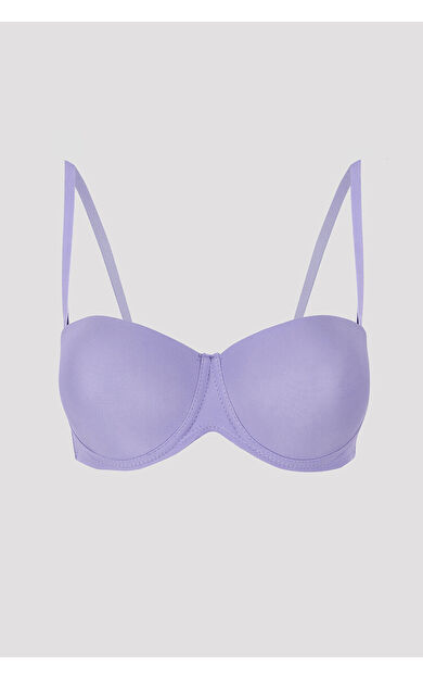 LOYA Lila Latina Destekli Straplez Sütyen