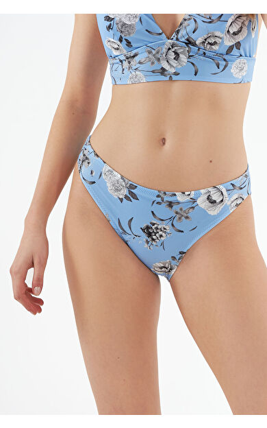 LOYA Mavi Botanik Tek Alt Bikini