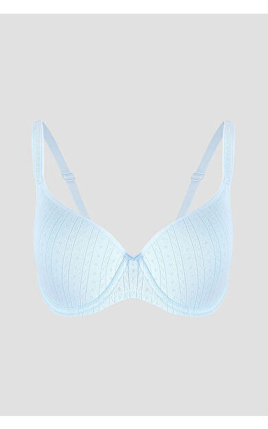 Mavi Soft Cotton Kaplı Desteksiz Sütyen