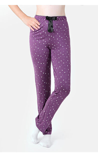 LOYA Mor Loya Start Yıldız Desenli Pijama Altı