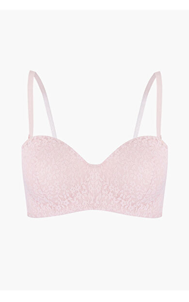 LOYA Pembe Nirvana Desteksiz Straplez Tek Sütyen