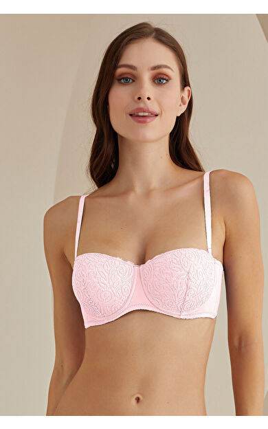 Pudra Calvin Destekli Straplez Tek Sütyen