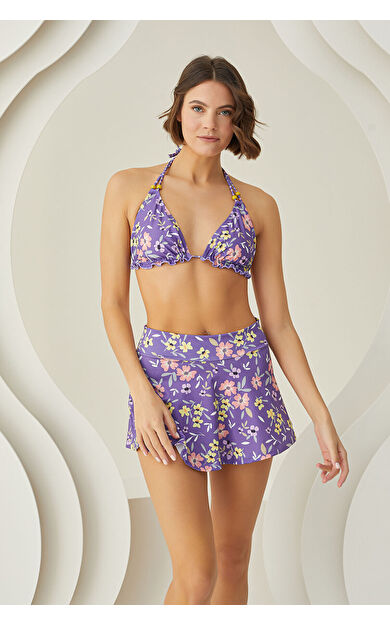 LOYA Renkli Bloom Pareo Etek