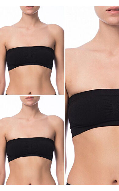 LOYA Siyah 3lü Büstiyer Taktel