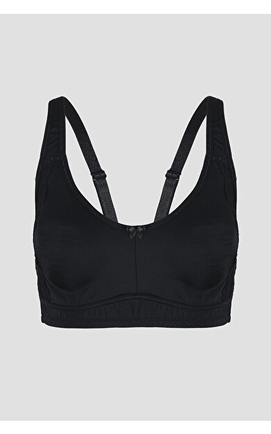 LOYA Siyah Dantel Detaylı Toparlayıcı Sütyen