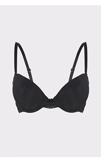 Siyah Selına Destekli Sütyen