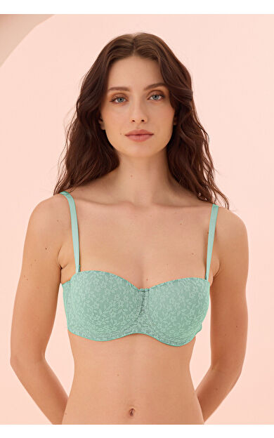 LOYA Su Yeşili Nirvana Straplez Destekli Tek Sütyen