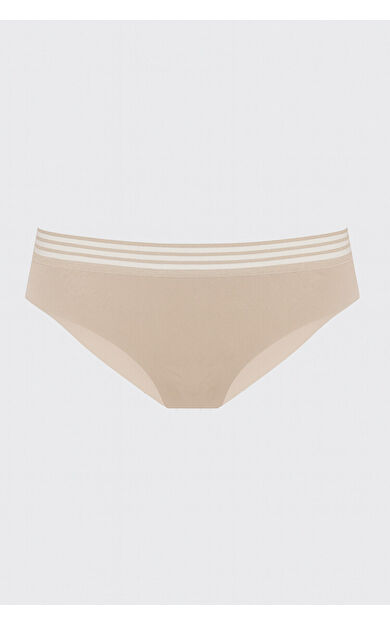 Sütlü Kahve Barbara Dikişsiz Normal Bel Külot