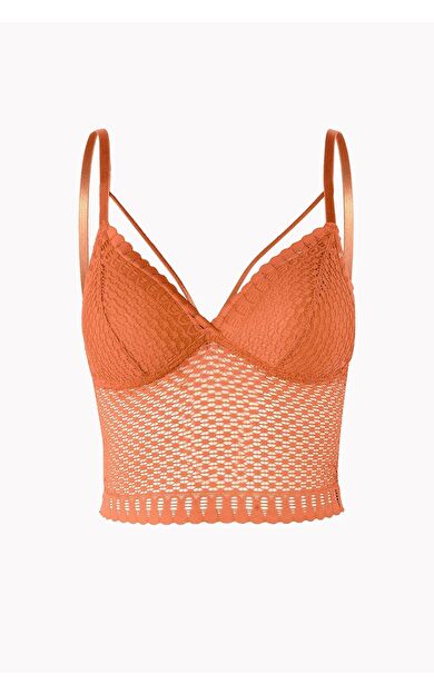 LOYA Turuncu Helen Fileli Bralet Sütyen
