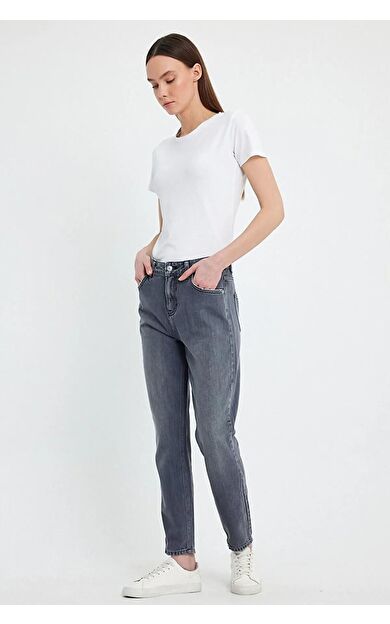 Ltb Lavına X Junon Wash Kadın Jean Pantolon 01009512331583555367-Gri
