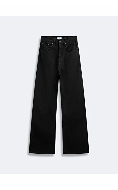 Ltb Vıonne H Black Wash Wide Leg Kadın Jean Pantolon