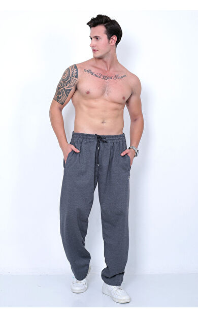 Erkek Büyük Beden Eşofman Altı 2 Adet - Gri