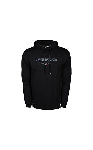Lumberjack M Sd1050 Austin Hoodie 2Pr Erkek Günlük Sweatshirts 101175513 Siyah