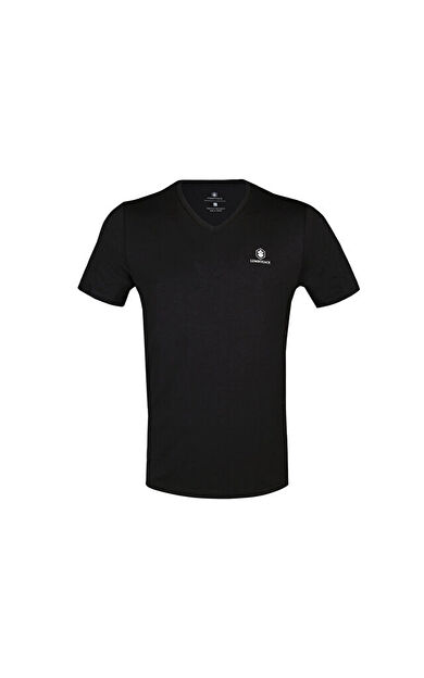 Lumberjack 3m M-Ct111 Bsc V Nk Erkek Günlük Tişört 101349588 Siyah