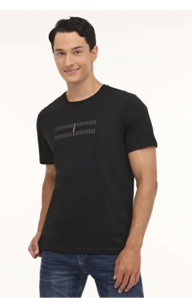 Lumberjack 4W ML ZEY 11ITL411 4PR Erkek Tişört Siyah