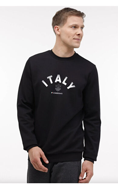 Lumberjack 4W ML ROBERT 16ITLY72 4PR Erkek Sweatshirt Siyah