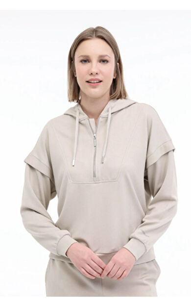 Lumberjack 5M WL DOINA 16MS438 5FX Kadın Sweatshirt Haki