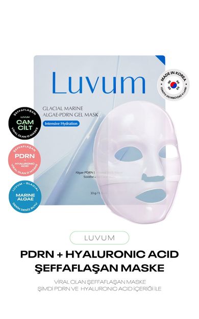 PDRN ve Hyalüronik Asit İçeren Marine Algae Şeffaflaşan Jel Kore Maske Gel Mask
