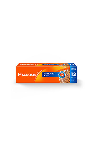 Macro Max Fermuarlı Poşet