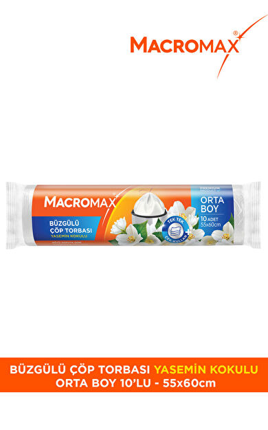 Macro Max Büzgülü Yasemin Çöp Torbası Orta Boy 10 Lu