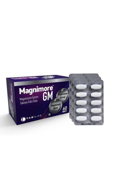 Magnimore GM 60 Tablet - Magnezyum Glisinat Magnezyum Malat