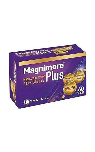 Magnimore Plus 60 Tablet (Magnezyum) SKT:06/2030