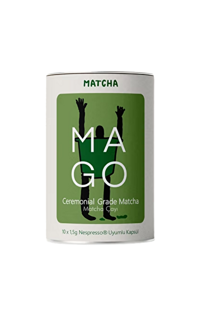 MAGO 10x Ceremonial Grade Matcha Nespresso Uyumlu Kapsül