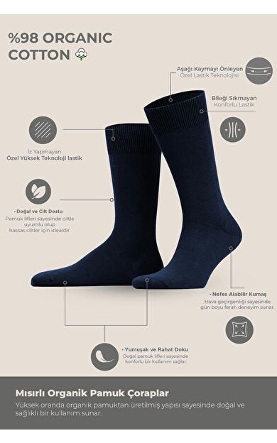 Erkek Pamuklu 6 Çift Düz Süper İnce Soket Çorap Çok Renkli