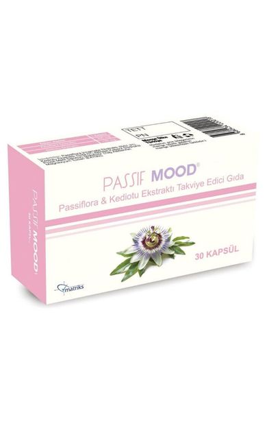Passif Mood Passiflora ve Kediotu Ekstraktı Takviye Edici Gıda 30 Kapsül